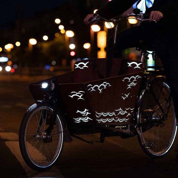 Autocollant roue vélo reflechissant pour rayon Reflective Berlin
