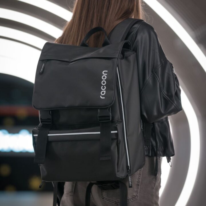 racoon rucksack 360 Grad reflective